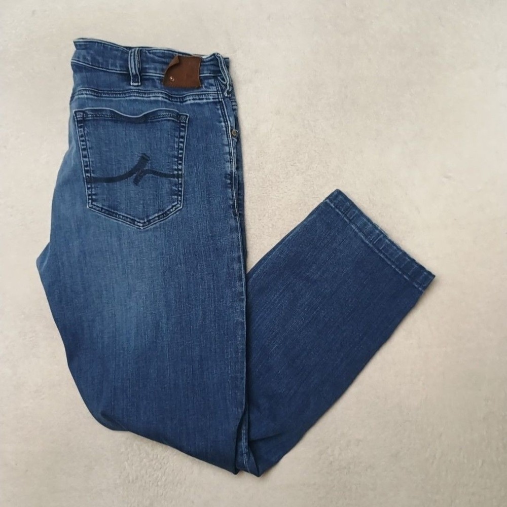 34 Heritage Jeans Mens 34x29 Blue Courage Straight Medium Stretch 5 Pocket Denim
